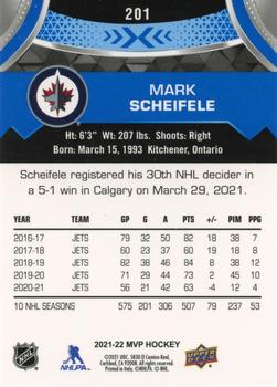 2021-22 Upper Deck MVP - Blue #201 Mark Scheifele Back