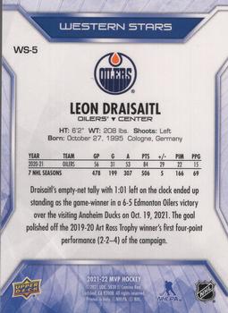 2021-22 Upper Deck MVP - Western Stars #WS-5 Leon Draisaitl Back