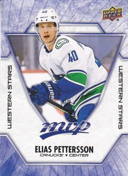 2021-22 Upper Deck MVP - Western Stars #WS-3 Elias Pettersson Front