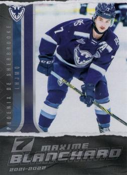 2021-22 Extreme Sherbrooke Phoenix (QMJHL) #3 Maxime Blanchard Front