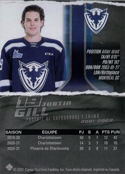 2021-22 Extreme Sherbrooke Phoenix (QMJHL) #9 Justin Gill Back