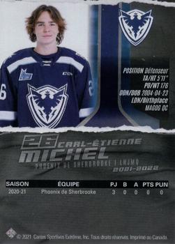 2021-22 Extreme Sherbrooke Phoenix (QMJHL) #13 Carl-Etienne Michel Back