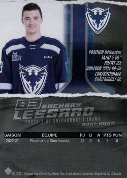 2021-22 Extreme Sherbrooke Phoenix (QMJHL) #18 Zachary Lessard Back