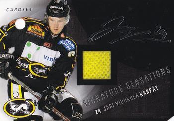 2011-12 Cardset Finland - Signature Sensations Redemption #NNO Jari Viuhkola Front