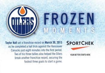 2014 Sport Chek Edmonton Oilers Frozen Moments #NNO Taylor Hall Back