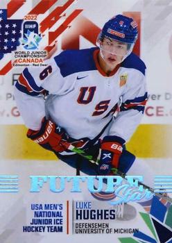 2022 BY Cards IIHF World Junior Championship (Unlicensed) #4 Luke Hughes Front