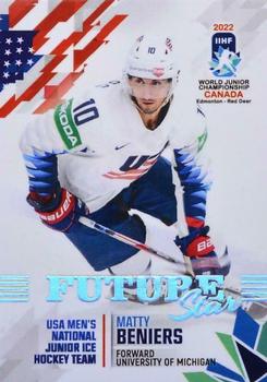 2022 BY Cards IIHF World Junior Championship (Unlicensed) #5 Matty Beniers Front