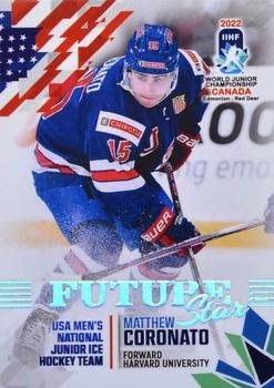 2022 BY Cards IIHF World Junior Championship (Unlicensed) #7 Matthew Coronato Front