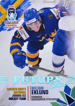 2022 BY Cards IIHF World Junior Championship (Unlicensed) #17 William Eklund Front