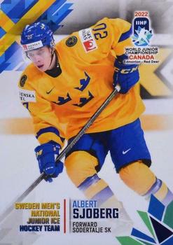 2022 BY Cards IIHF World Junior Championship (Unlicensed) #18 Albert Sjoberg Front