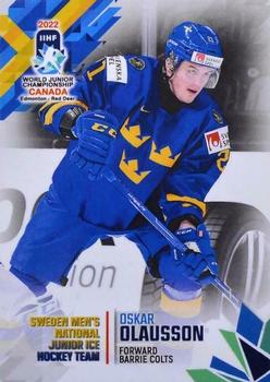 2022 BY Cards IIHF World Junior Championship (Unlicensed) #19 Oskar Olausson Front
