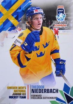 2022 BY Cards IIHF World Junior Championship (Unlicensed) #22 Theodor Niederbach Front