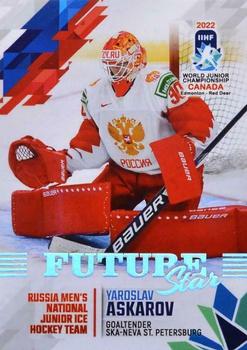 2022 BY Cards IIHF World Junior Championship (Unlicensed) #24 Yaroslav Askarov Front