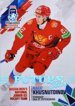 2022 BY Cards IIHF World Junior Championship (Unlicensed) #29 Marat Khusnutdinov Front