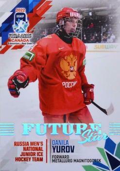 2022 BY Cards IIHF World Junior Championship (Unlicensed) #30 Danila Yurov Front