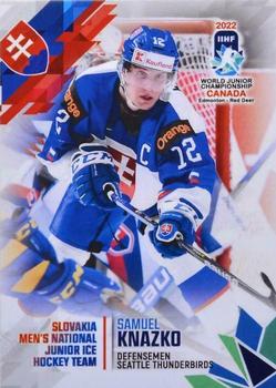 2022 BY Cards IIHF World Junior Championship (Unlicensed) #35 Samuel Knazko Front