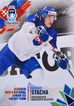 2022 BY Cards IIHF World Junior Championship (Unlicensed) #36 Marko Stacha Front
