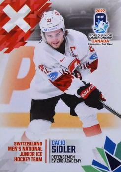 2022 BY Cards IIHF World Junior Championship (Unlicensed) #46 Dario Sidler Front