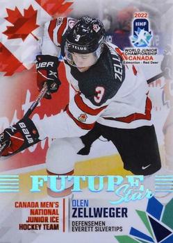 2022 BY Cards IIHF World Junior Championship (Unlicensed) #53 Olen Zellweger Front
