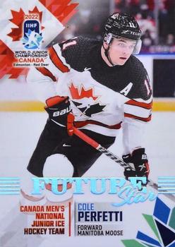 2022 BY Cards IIHF World Junior Championship (Unlicensed) #58 Cole Perfetti Front