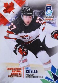 2022 BY Cards IIHF World Junior Championship (Unlicensed) #68 Will Cuylle Front