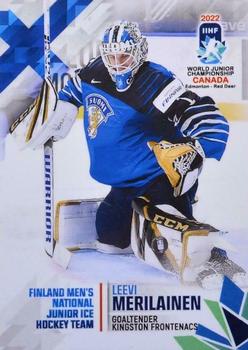 2022 BY Cards IIHF World Junior Championship (Unlicensed) #69 Leevi Merilainen Front