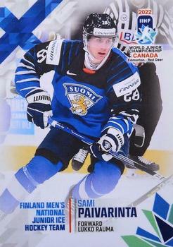 2022 BY Cards IIHF World Junior Championship (Unlicensed) #81 Sami Paivarinta Front