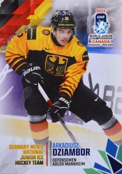 2022 BY Cards IIHF World Junior Championship (Unlicensed) #90 Arkadiusz Dziambor Front