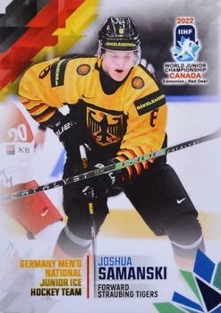 2022 BY Cards IIHF World Junior Championship (Unlicensed) #94 Joshua Samanski Front