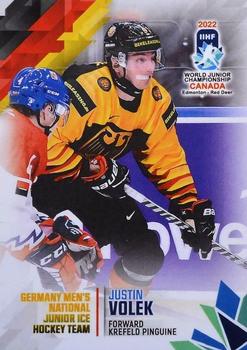 2022 BY Cards IIHF World Junior Championship (Unlicensed) #95 Justin Volek Front