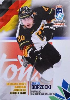 2022 BY Cards IIHF World Junior Championship (Unlicensed) #98 Jakub Borzecki Front