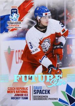 2022 BY Cards IIHF World Junior Championship (Unlicensed) #103 David Spacek Front