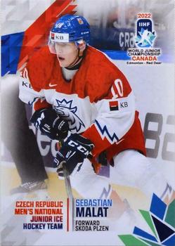 2022 BY Cards IIHF World Junior Championship (Unlicensed) #110 Sebastian Malat Front