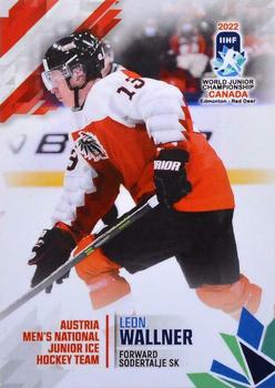 2022 BY Cards IIHF World Junior Championship (Unlicensed) #130 Leon Wallner Front
