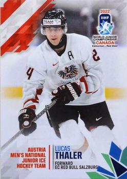 2022 BY Cards IIHF World Junior Championship (Unlicensed) #135 Lucas Thaler Front