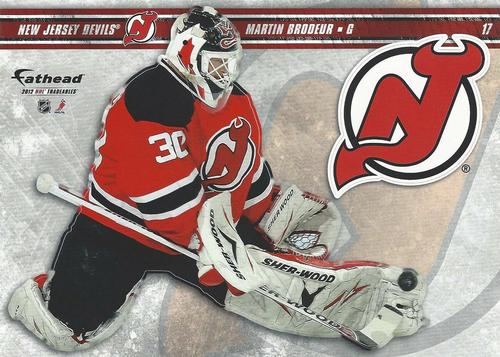 2012 Fathead NHL Tradeables #17 Martin Brodeur Front