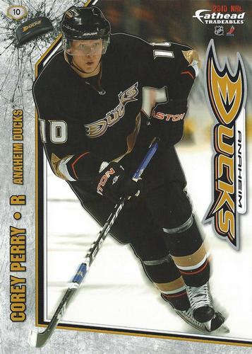 2010 Fathead NHL Tradeables #10 Corey Perry Front
