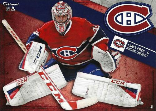 2014-15 Fathead NHL Tradeables #41 Carey Price Front