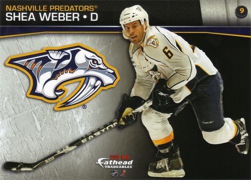 2011 Fathead NHL Tradeables #9 Shea Weber Front