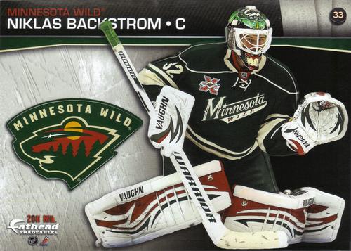 2011 Fathead NHL Tradeables #33 Niklas Backstrom Front