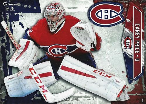 2015-16 Fathead NHL Tradeables #1 Carey Price Front