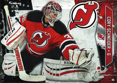 2015-16 Fathead NHL Tradeables #45 Cory Schneider Front