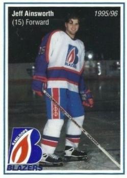 1995-96 Kamloops Blazers (WHL) #NNO Jeff Ainsworth Front