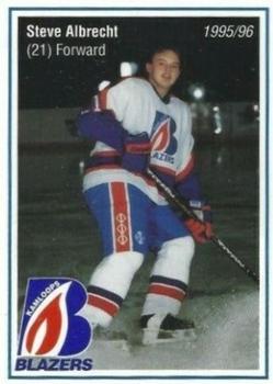 1995-96 Kamloops Blazers (WHL) #NNO Steve Albrecht Front
