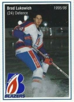 1995-96 Kamloops Blazers (WHL) #NNO Brad Lukowich Front