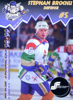 1998-99 Flint Generals (UHL) #5 Stephane Brochu Front