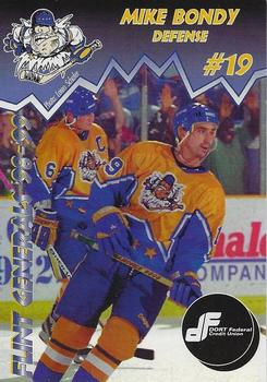 1998-99 Flint Generals (UHL) #11 Mike Bondy Front