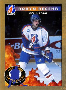 1998-99 Kamloops Blazers (WHL) #1 Robyn Regehr Front