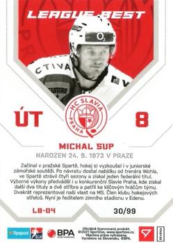 2021-22 SportZoo Tipsport ELH - League Best Red Limited #LB-04 Michal Sup Back