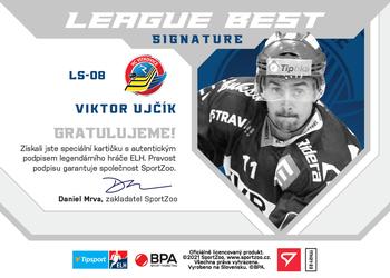 2021-22 SportZoo Tipsport ELH - League Best Autographs #LS-08 Viktor Ujcik Back